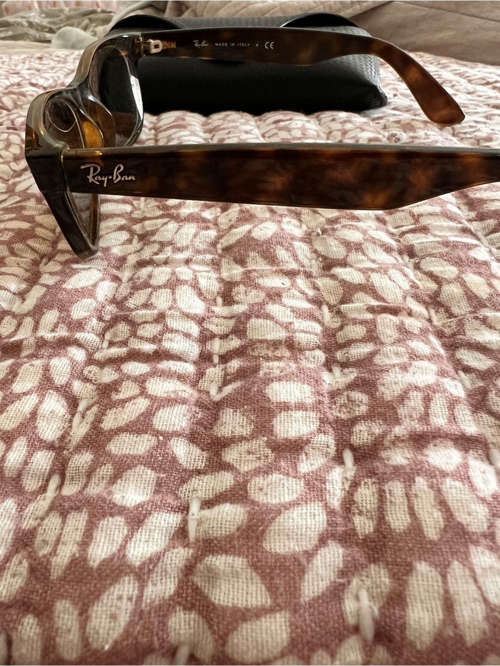 Woman’s Ray-Ban Wayfarer Polarized Sunglasses - Tortoiseshell Brown - Picture 5 of 5